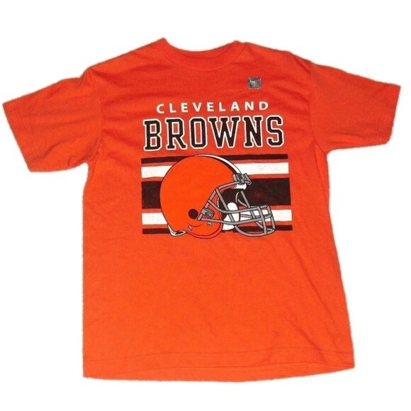 Cleveland Browns Kids Youth Orange T Shirt sz. Medium Nfl New - Picture 1 of 3